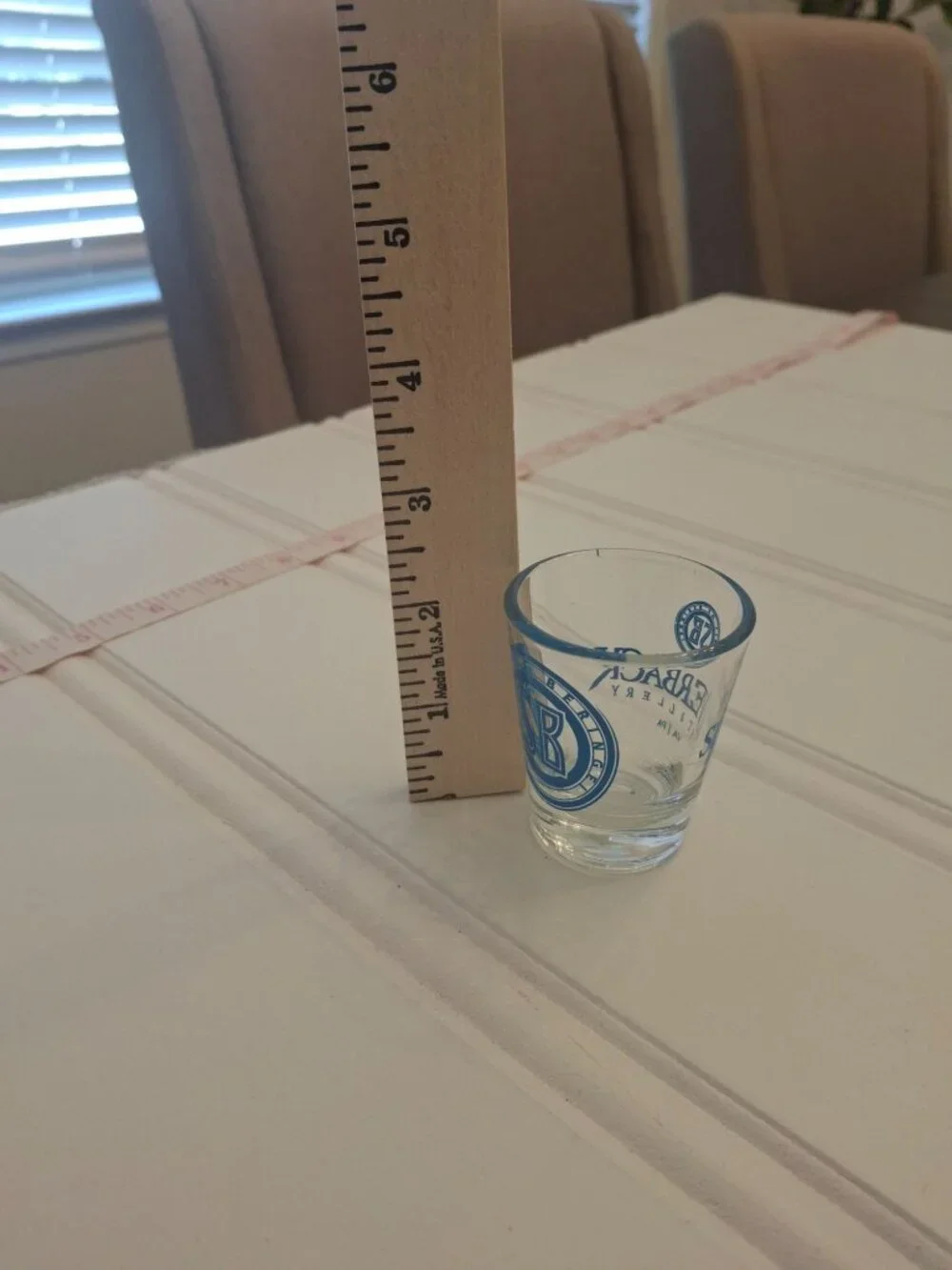 Silverback Distillery Shot Glass VA PA Spirit Beringei Blue Logo Barware Souveni
